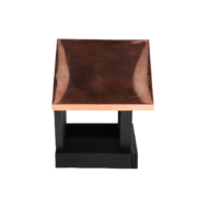 Wall birdtable black copper