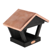 Wall birdtable black copper