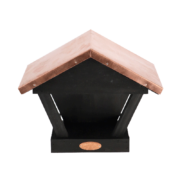 Wall birdtable black copper