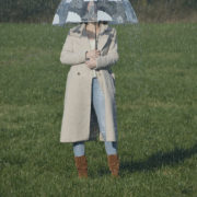 Parapluie transpar oiseaux int/ext