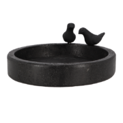 Round terrazzo bird bath