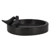 Round terrazzo bird bath