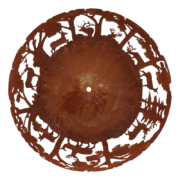 Brasero ½ rond découpe laser