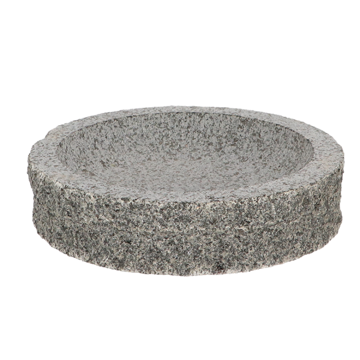 Bird bath granite round S