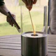Bioethanol Tischfeuer rund Edelst.