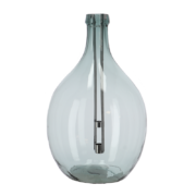 Fles windlicht transparant L