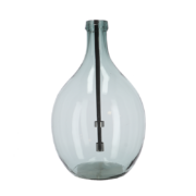 Fles windlicht transparant L