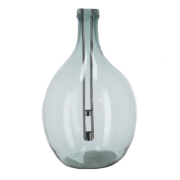 Fles windlicht transparant L