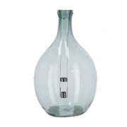 Fles windlicht transparant L