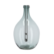 Fles windlicht transparant L
