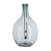 Fles windlicht transparant L