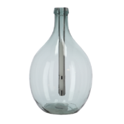 Fles windlicht transparant L