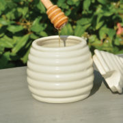 Pot de miel cuillère en bois