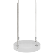 Round window hanging trays S