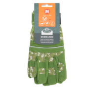 Gants de jardin imprimés doublure chaude M