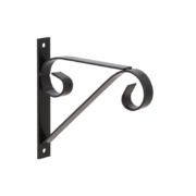 Hanging basket hook with curl S