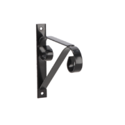 Hanging basket hook with curl S