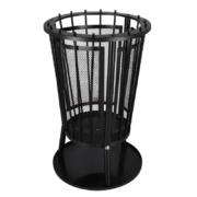 Fire basket with bottom plate k/d