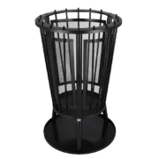 Fire basket with bottom plate k/d