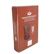 Fire basket with bottom plate k/d