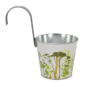 Herb flower pot with hook