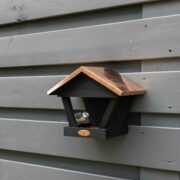 Wall birdtable black copper