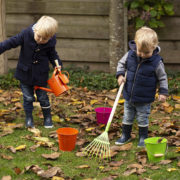 Children's lawn rake
