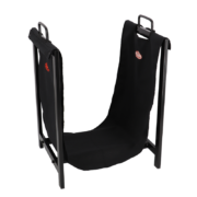 Porte bûches noir avec support