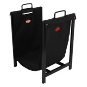 Porte bûches noir avec support