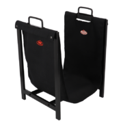 Porte bûches noir avec support