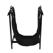 Porte bûches noir avec support
