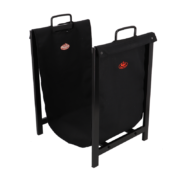 Porte bûches noir avec support