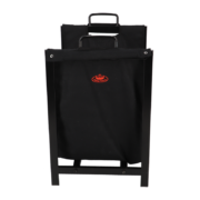 Porte bûches noir avec support