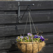 Panier suspendu métal noir L