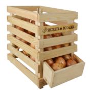 Wooden onion crate