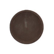 Soucoupe non vernie marron 9cm