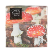 Papieren servetten paddestoel/blad