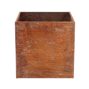 Jardinière rouille carré