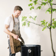 Grillschürze Leder