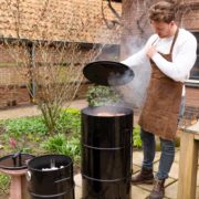Grillschürze Leder