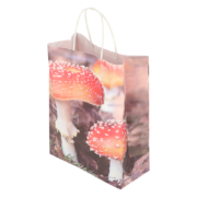 Paper bag toadstool/leaves S