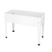Raised flower bed metal white S