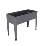 Raised flower bed metal antracite S