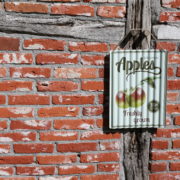 Ad sign corrugated fruit ass.
