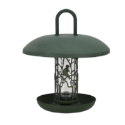 Recycled nut silo with tray