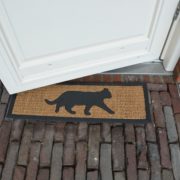 Deurmat rubber/kokos poes