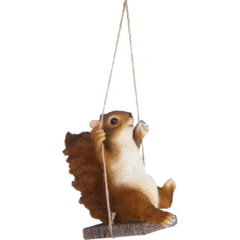 Squirrel on swing