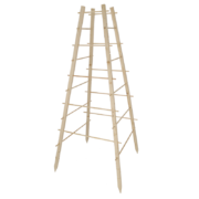 Wooden pyramid plant support