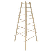Wooden pyramid plant support