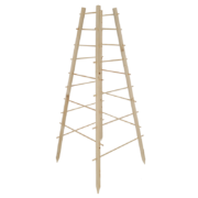 Wooden pyramid plant support